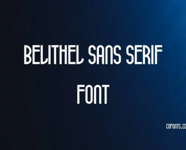 Belithel Sans Serif Font