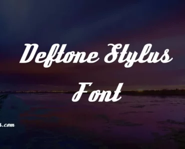 Deftone Stylus Font