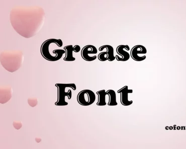 Grease Font