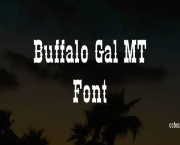 buffalo gal mt font