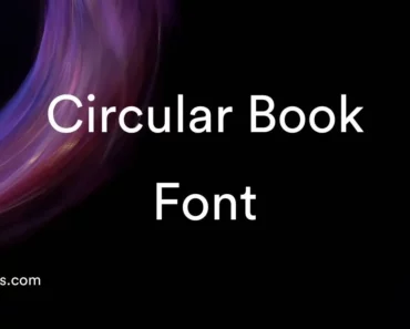 Circular Book Font