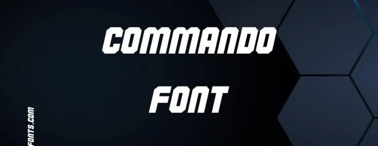 commando font