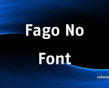 Fago no Font