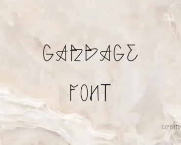 Garbage Font