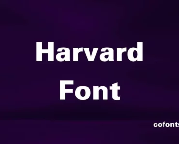 harvard font