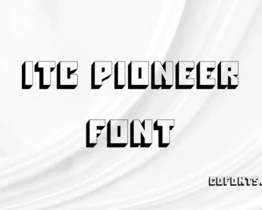 ITC Pioneer Font