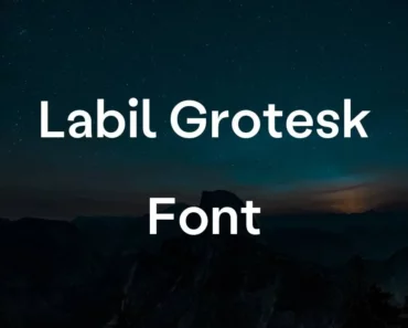 Labil Grotesk Font