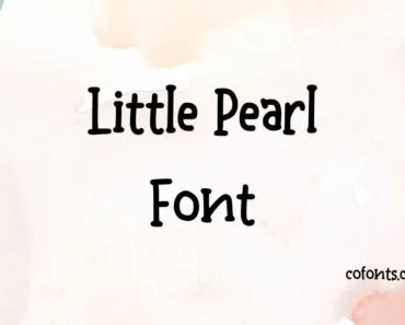 Little Pearl Font