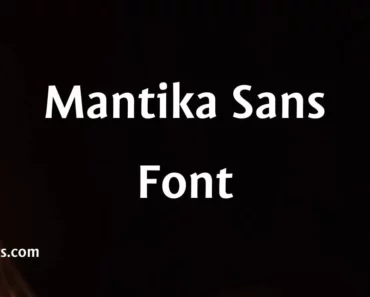 mantika sans font