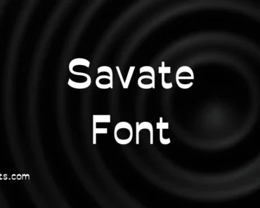 savate font