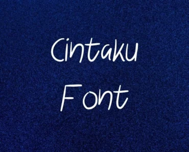 Cintaku Font