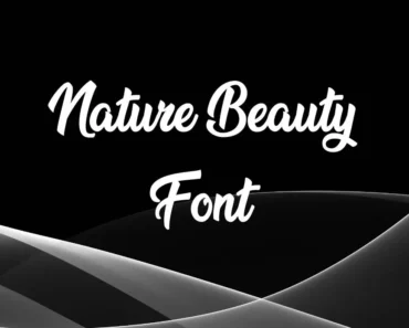 Nature Beauty Font