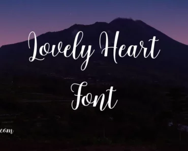 Lovely Heart Font