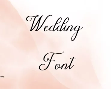 Wedding Font