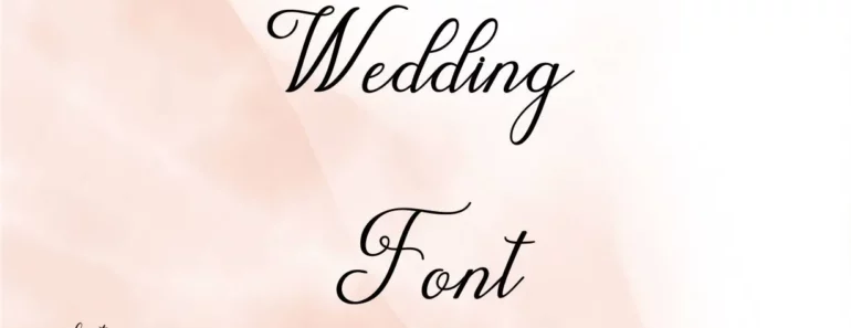 Wedding Font