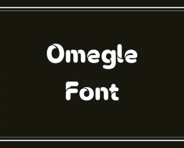 Omegle Font