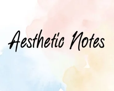 Aesthetic Notes Font