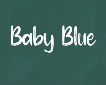 Baby Blue Font