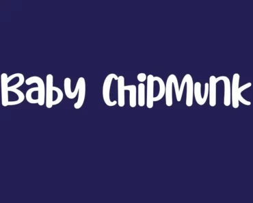 Baby Chipmunk Font