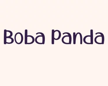 Boba Panda Font