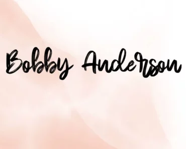 Bobby Anderson Font