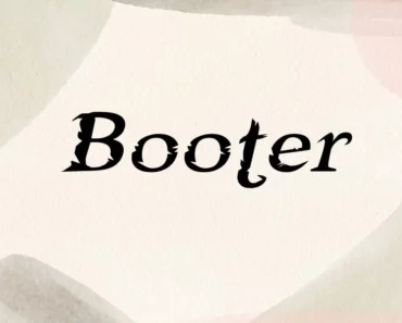 Booter Font