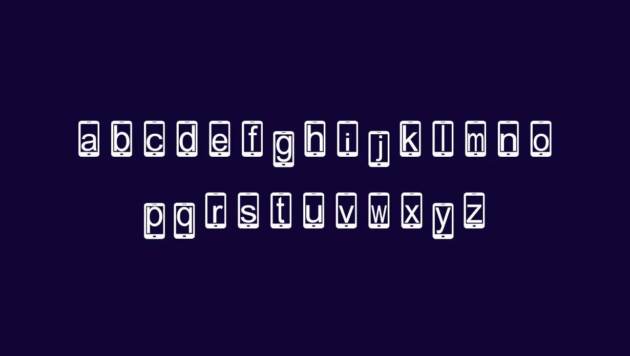 Phone Hub Font