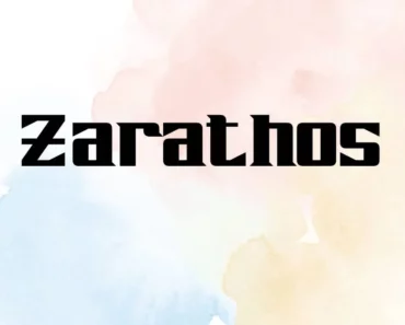 Zarathos Font